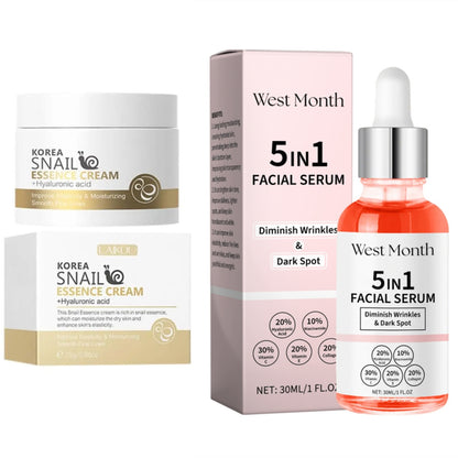 Pack Sérum Hydratant 5-en-1 + Crème Anti Age Escargot